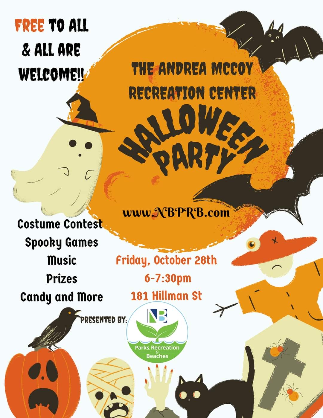 NBPD Union sponsors Andrea Mccoy Halloween party