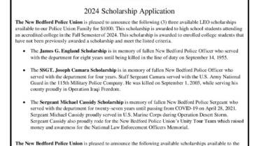 2024 New Bedford Police Union Scholarship
